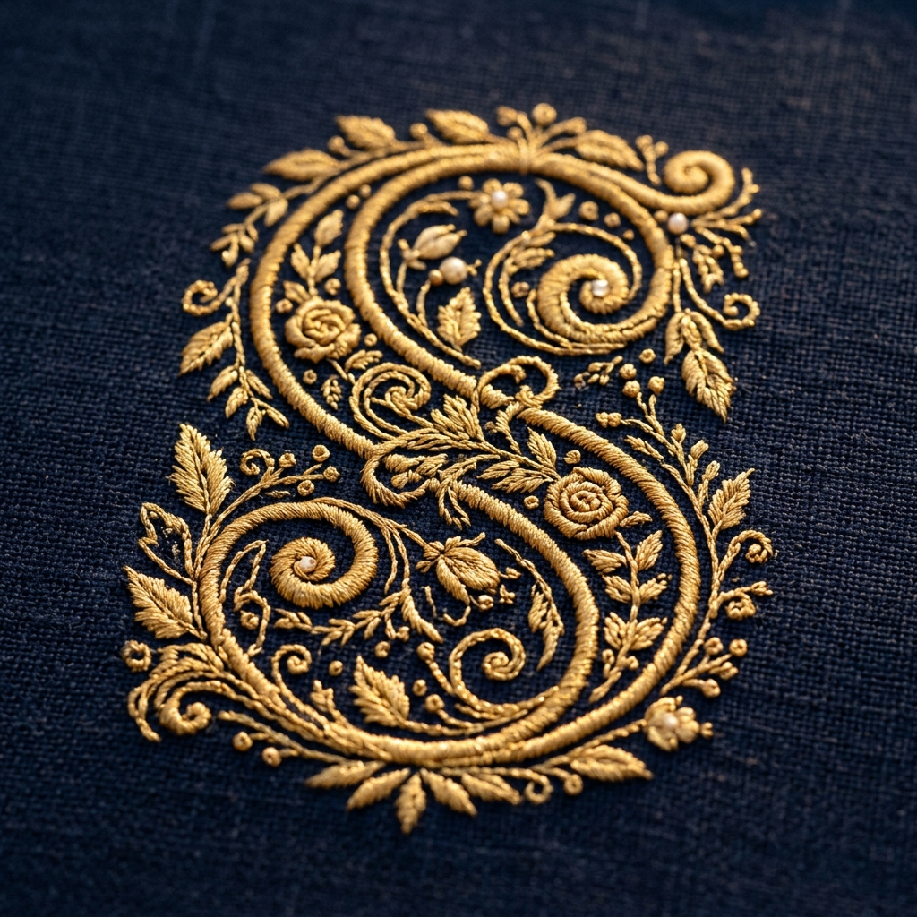 Floral Edge Embroidery